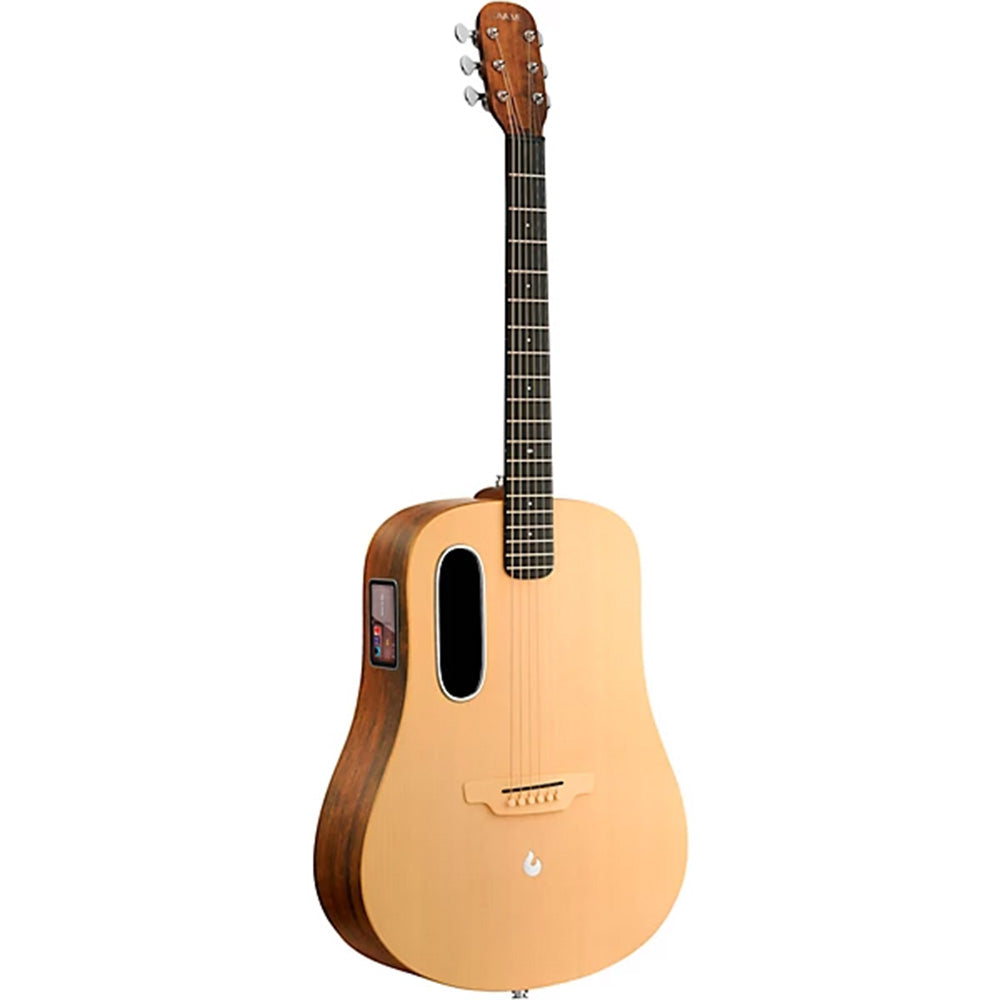 Lava Music LAVA ME 4 Spruce Woodgrain Brown 41" Acoustic-Electric Guitar w/Bag-Guitar-Lava Music-Hermes Music